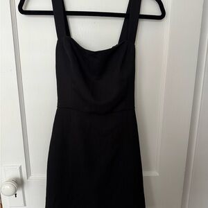 Wilfred Black Mini Dress with Back Tie